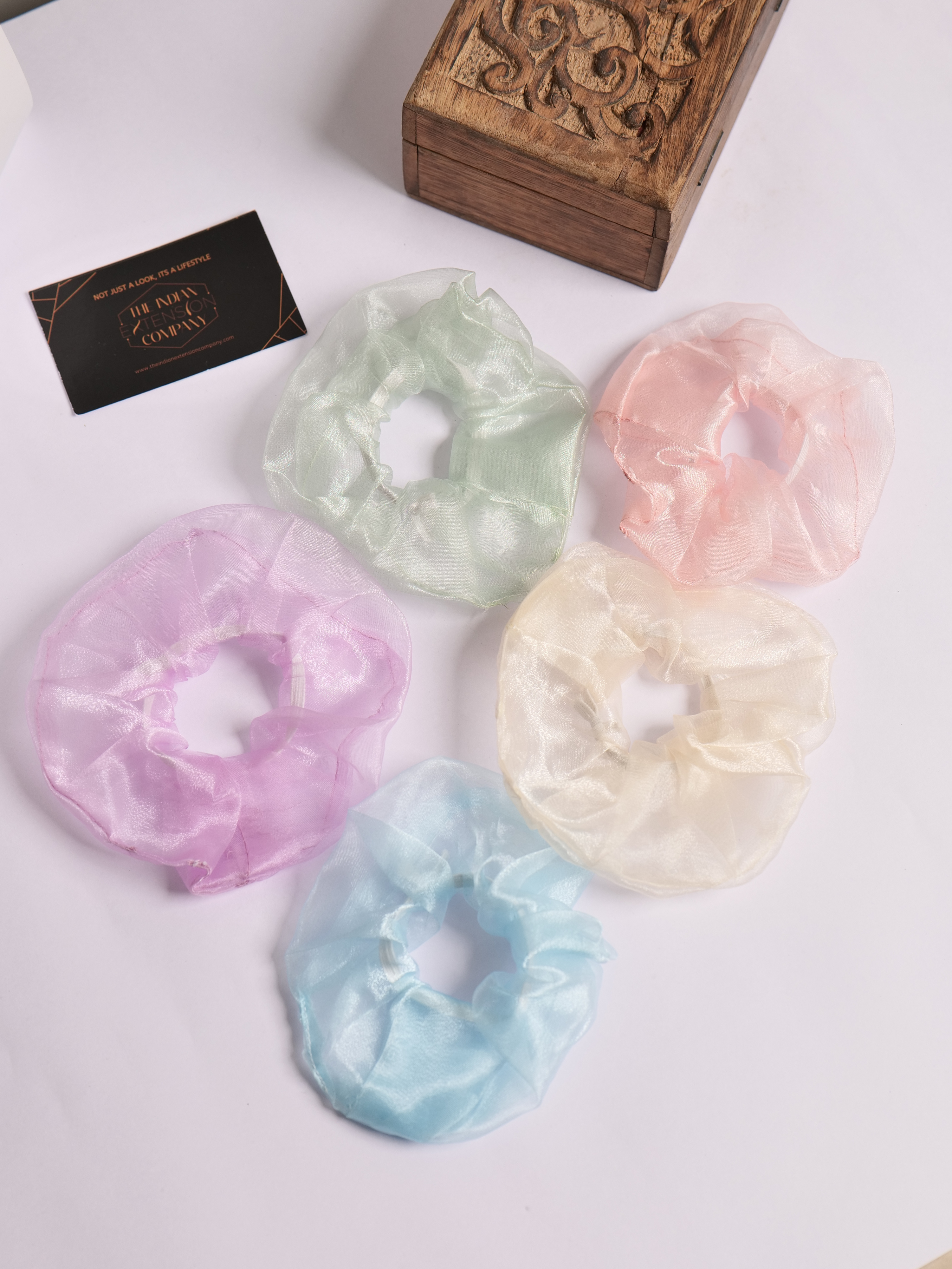 Net Pastel Scrunchies
