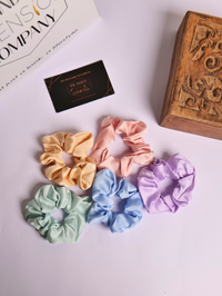 Small Satin  Scrunchies