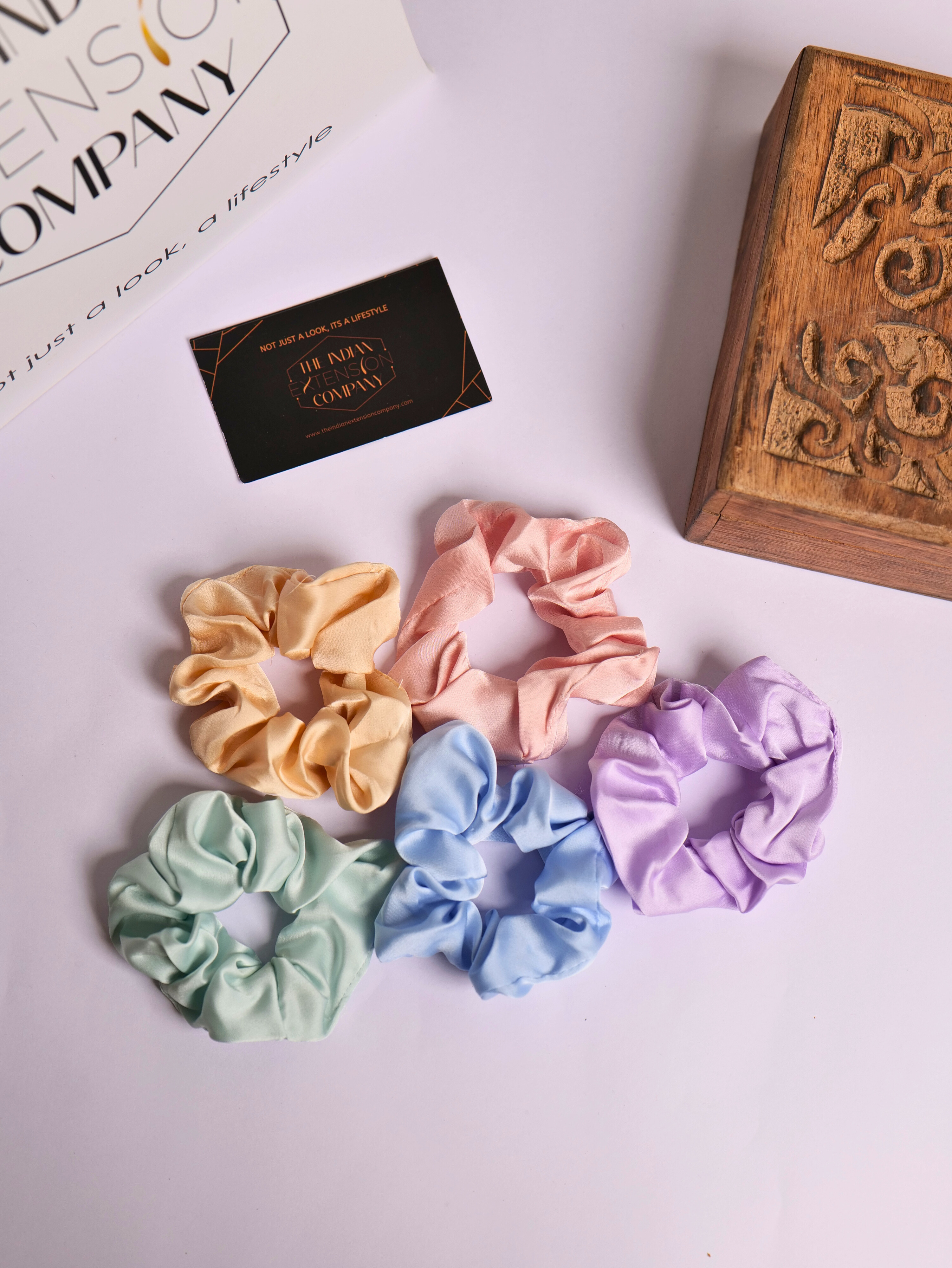 Small Satin  Scrunchies