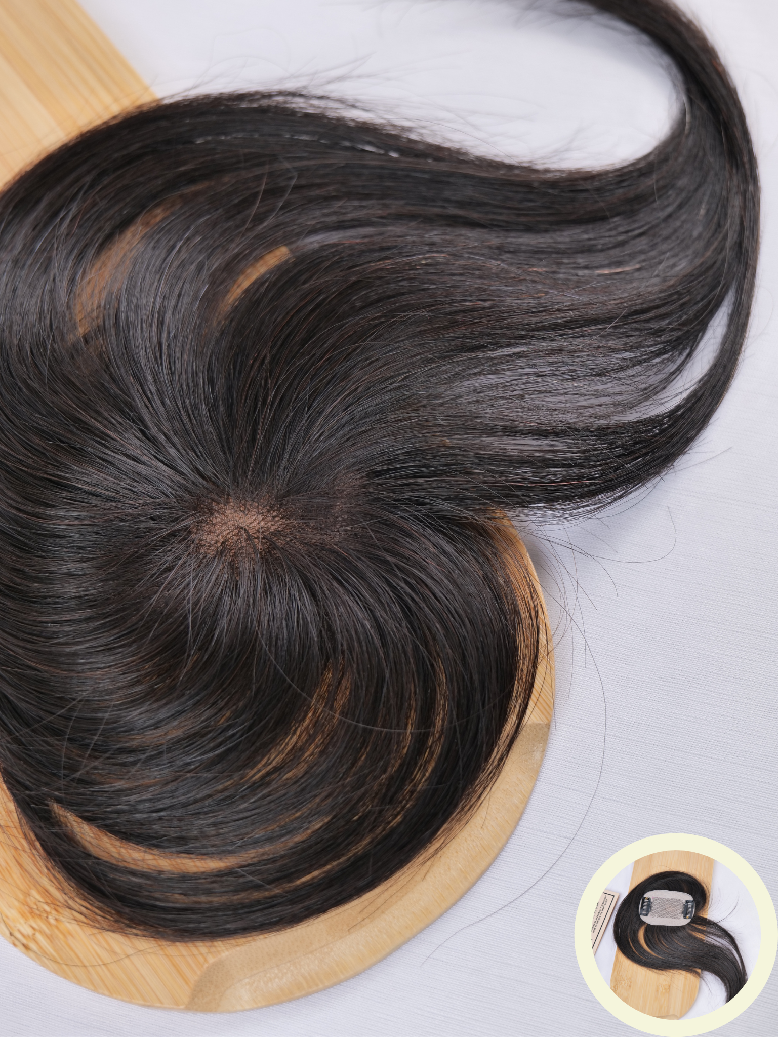 2×3” Silk Base Topper(Natural Black)