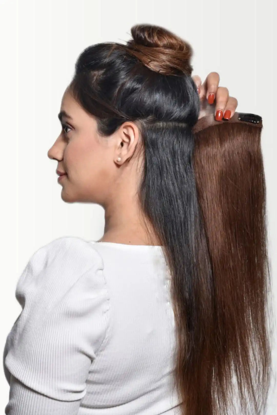 4 Clip In Set (Dark Brown)