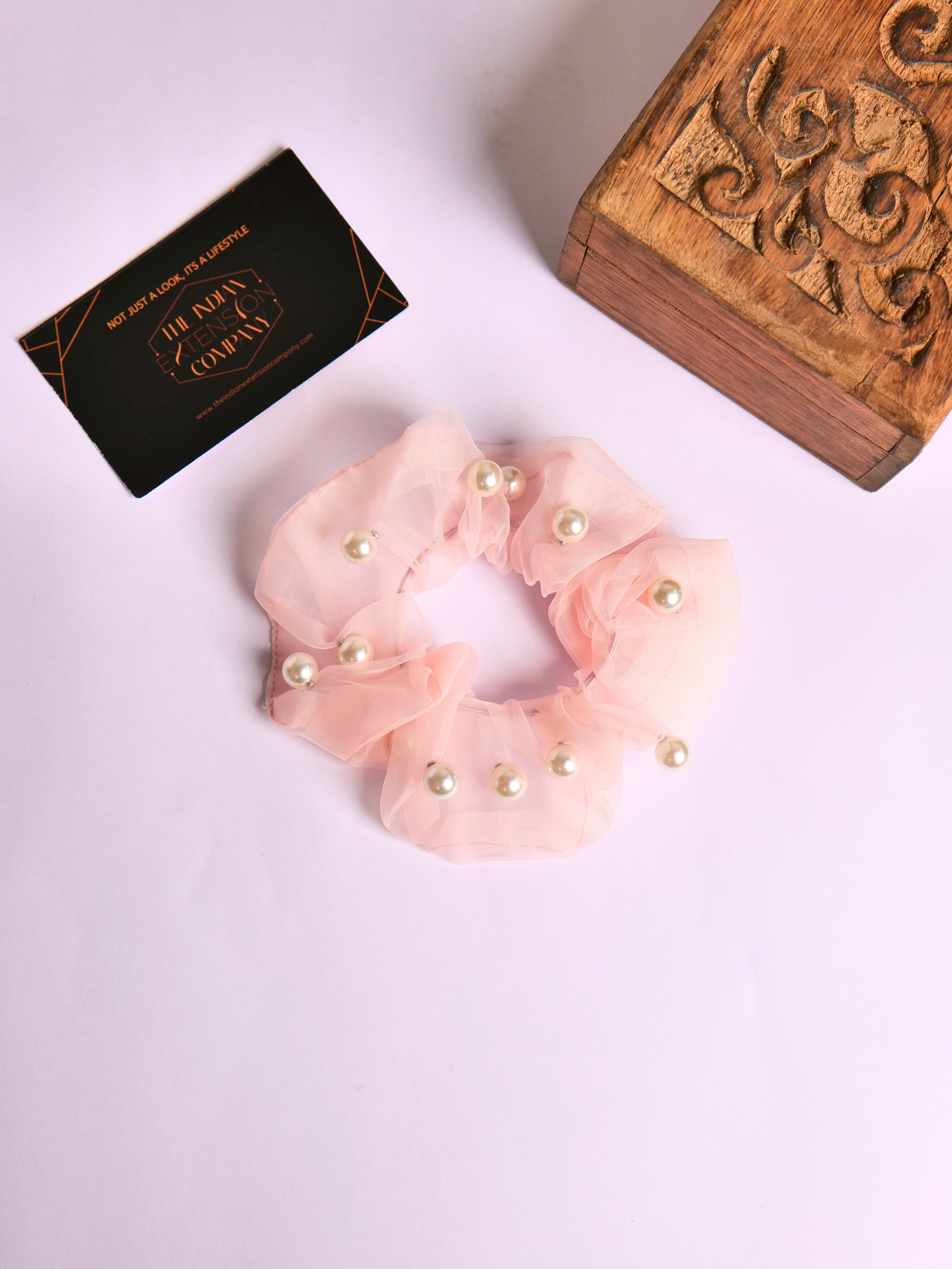 Pearl Organza Scrunchies