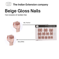 Beige Gloss Nails