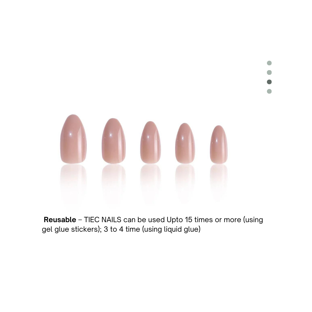 Beige Gloss Nails