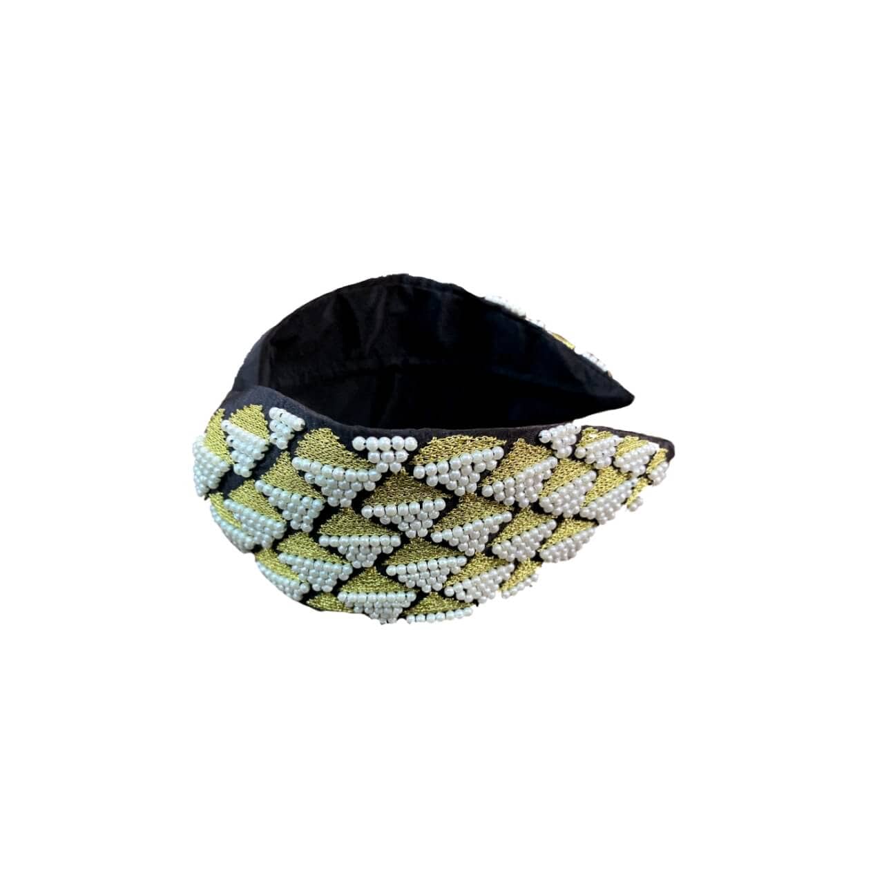 Black Pearl Embellished Hair Bands