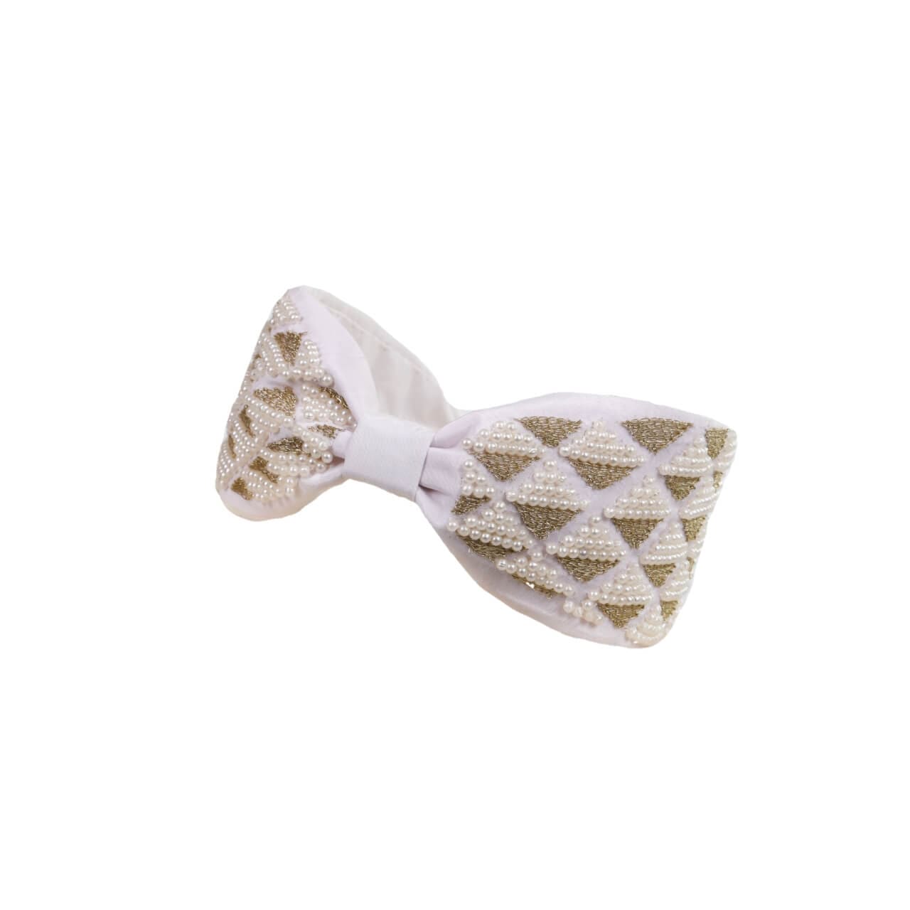 White Pearl Embellished Hair Bands