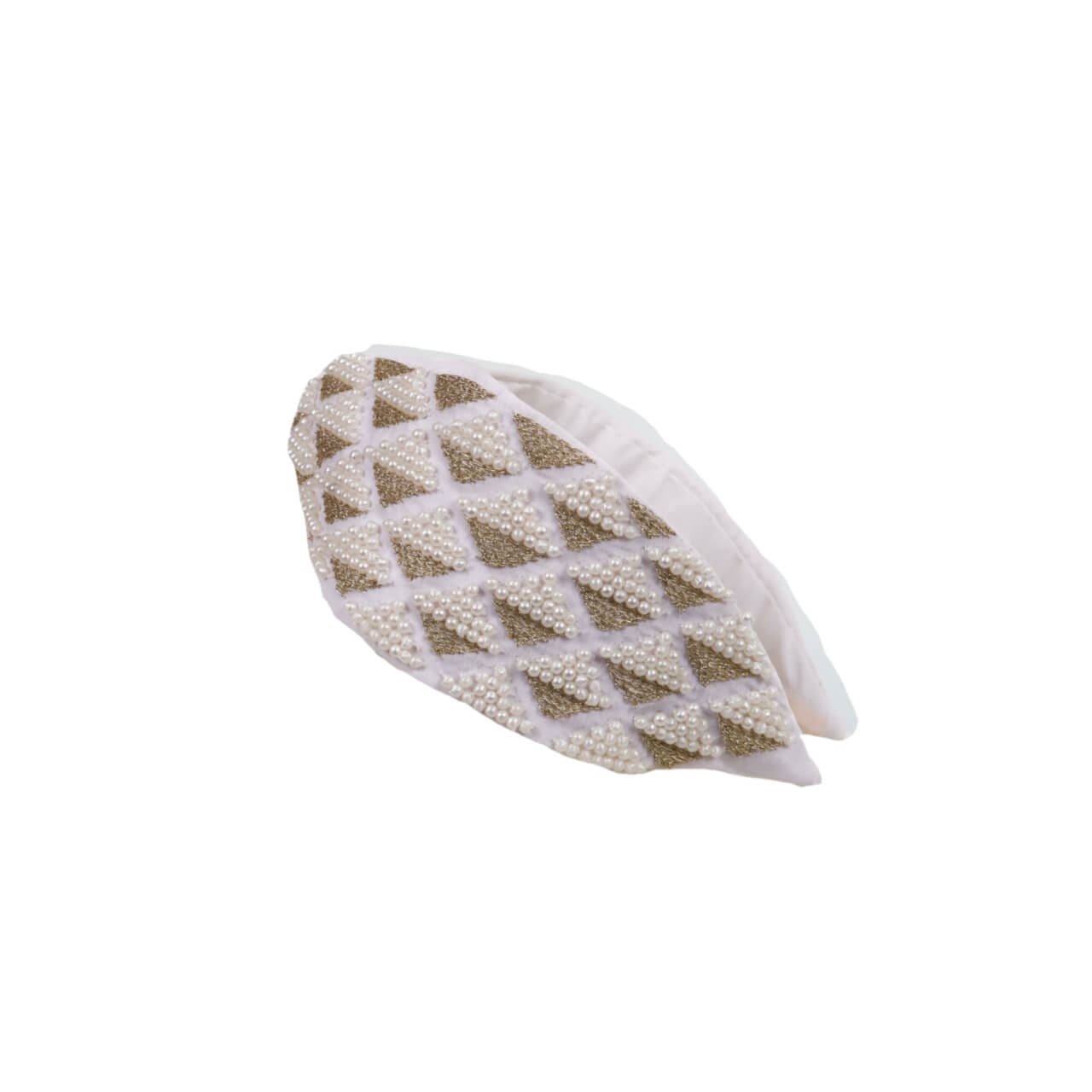 White Pearl Embellished Hair Bands