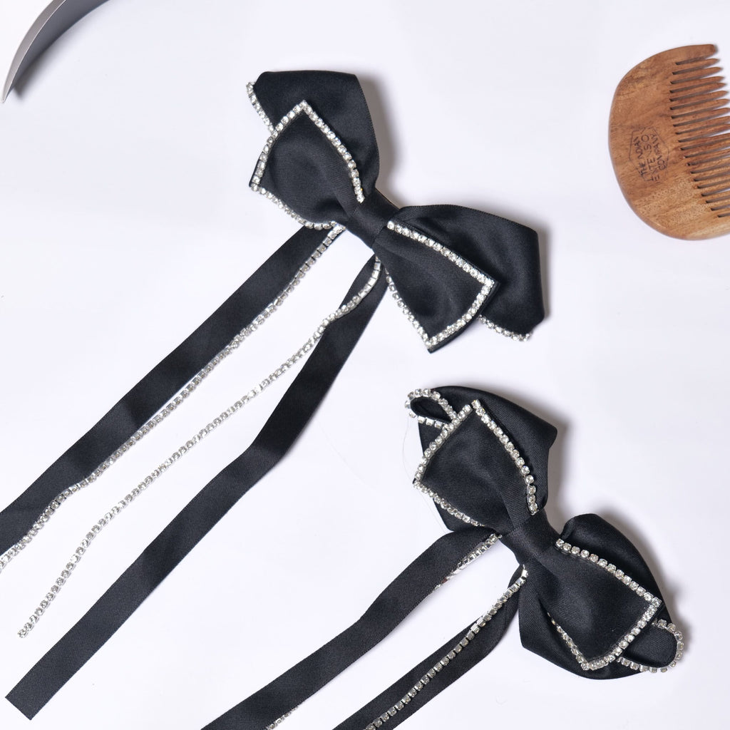 Crystal Black Bow