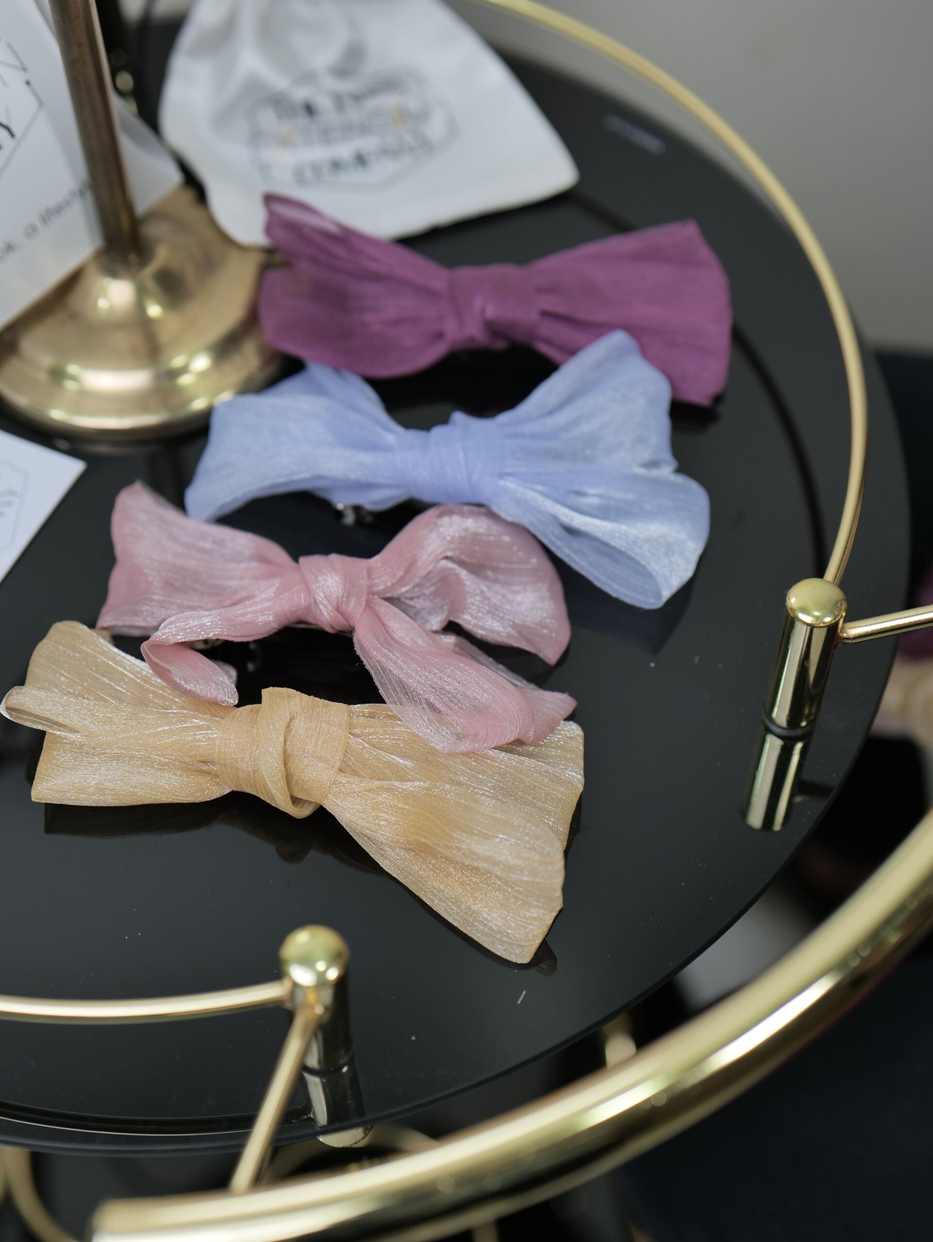 Glitter Organza Bows
