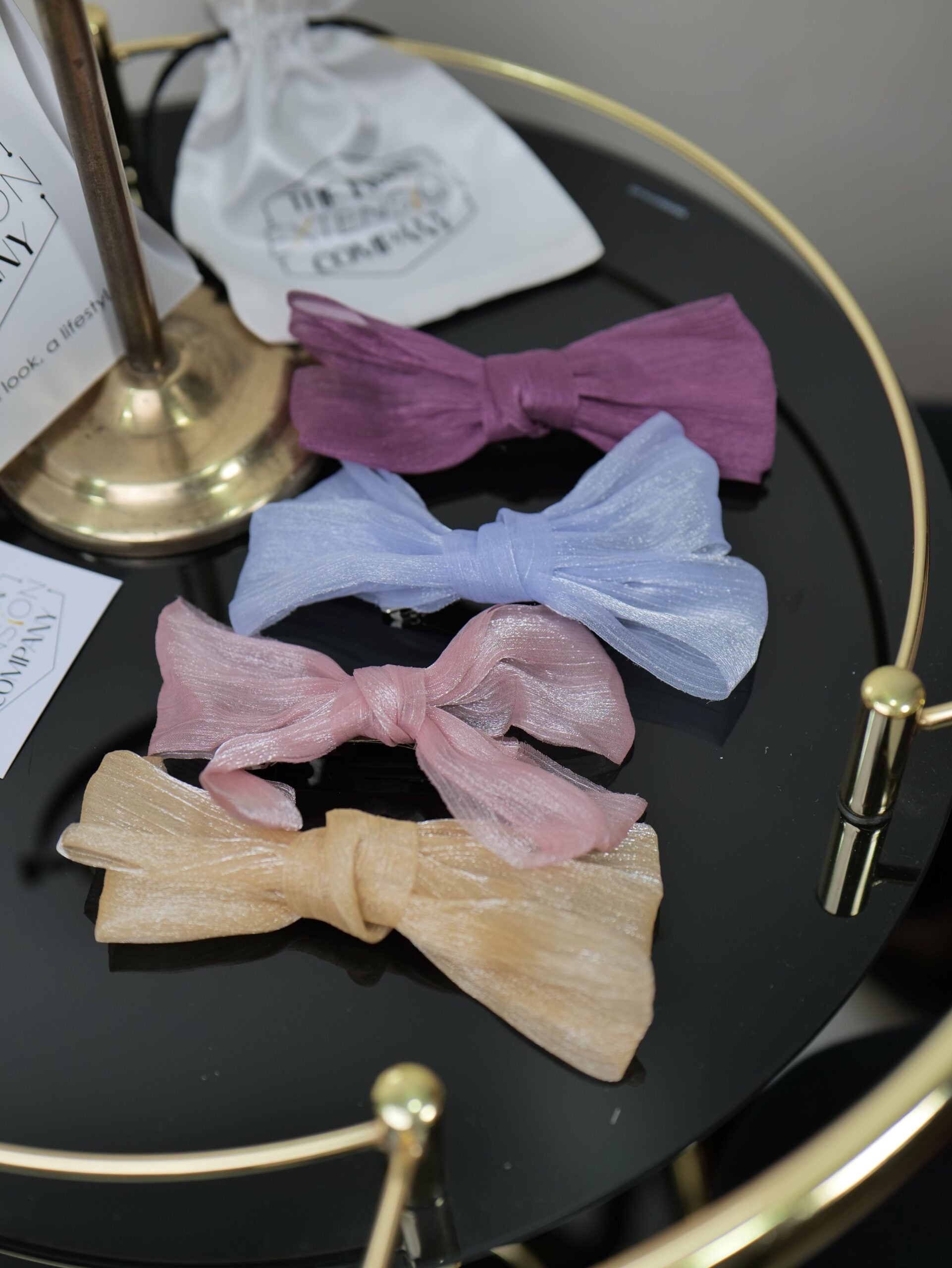 Glitter Organza Bows