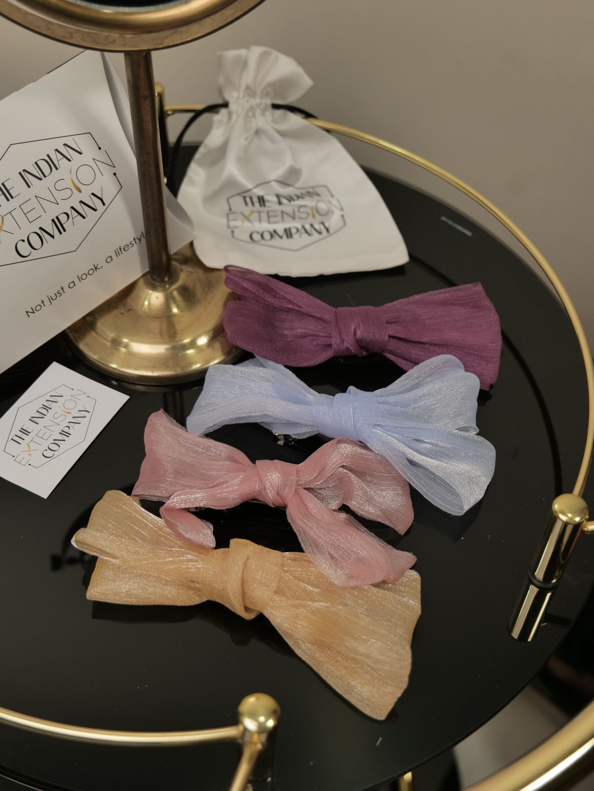 Glitter Organza Bows