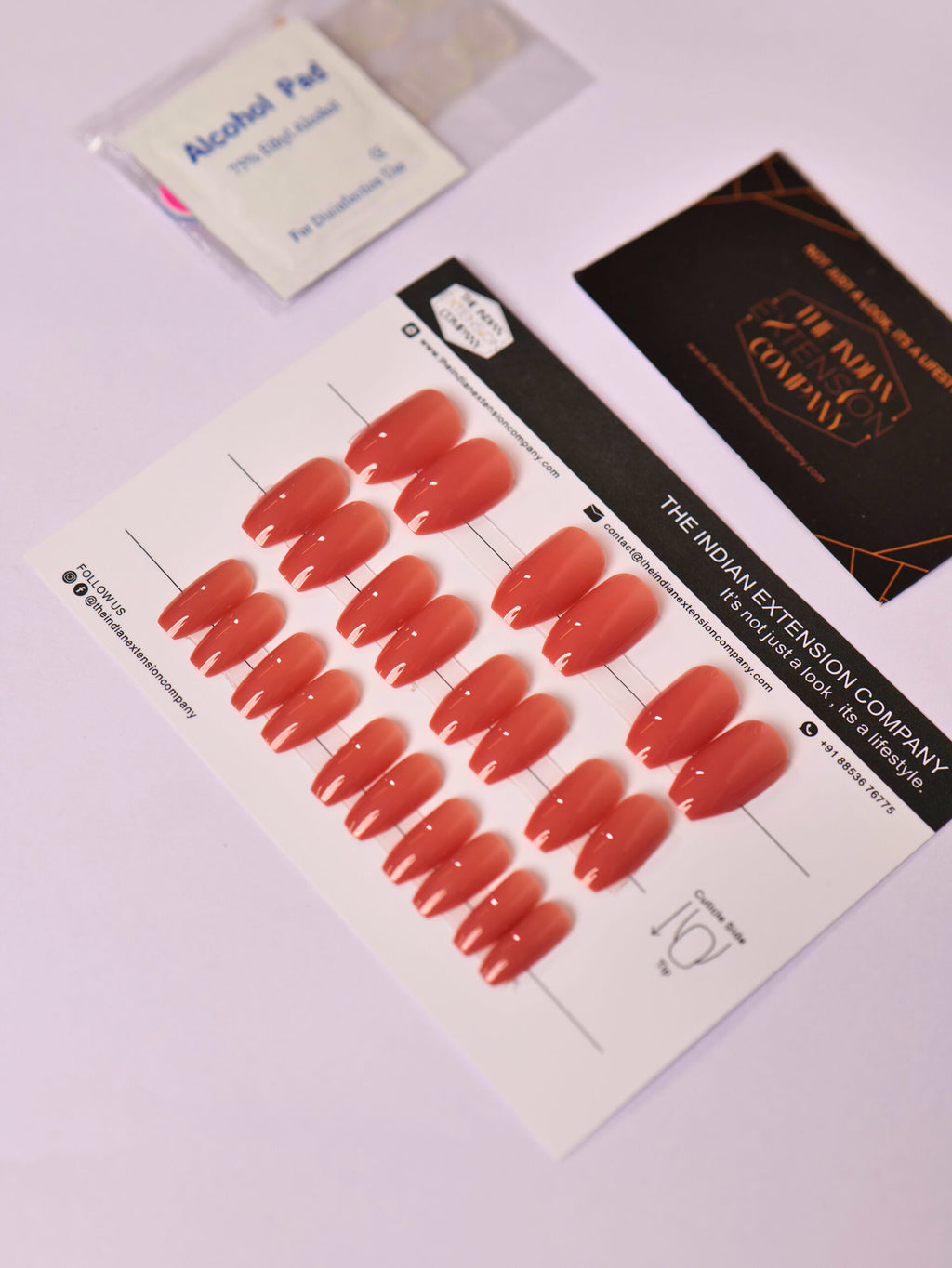 Peach Gloss Nails