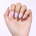 Purple Marble Nails