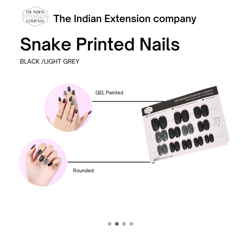 Snake Printed Nails