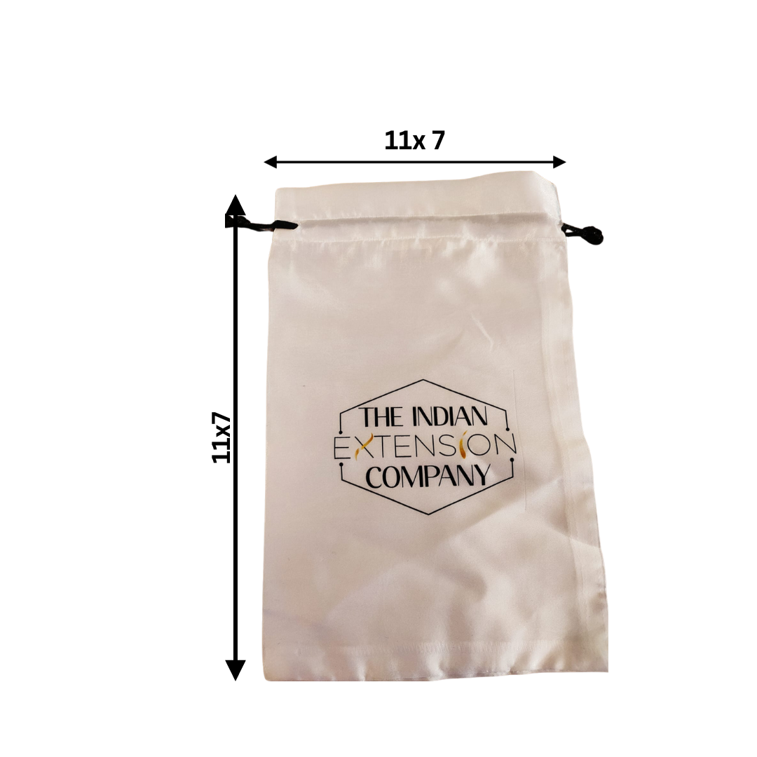 White Satin Pouch (Large)