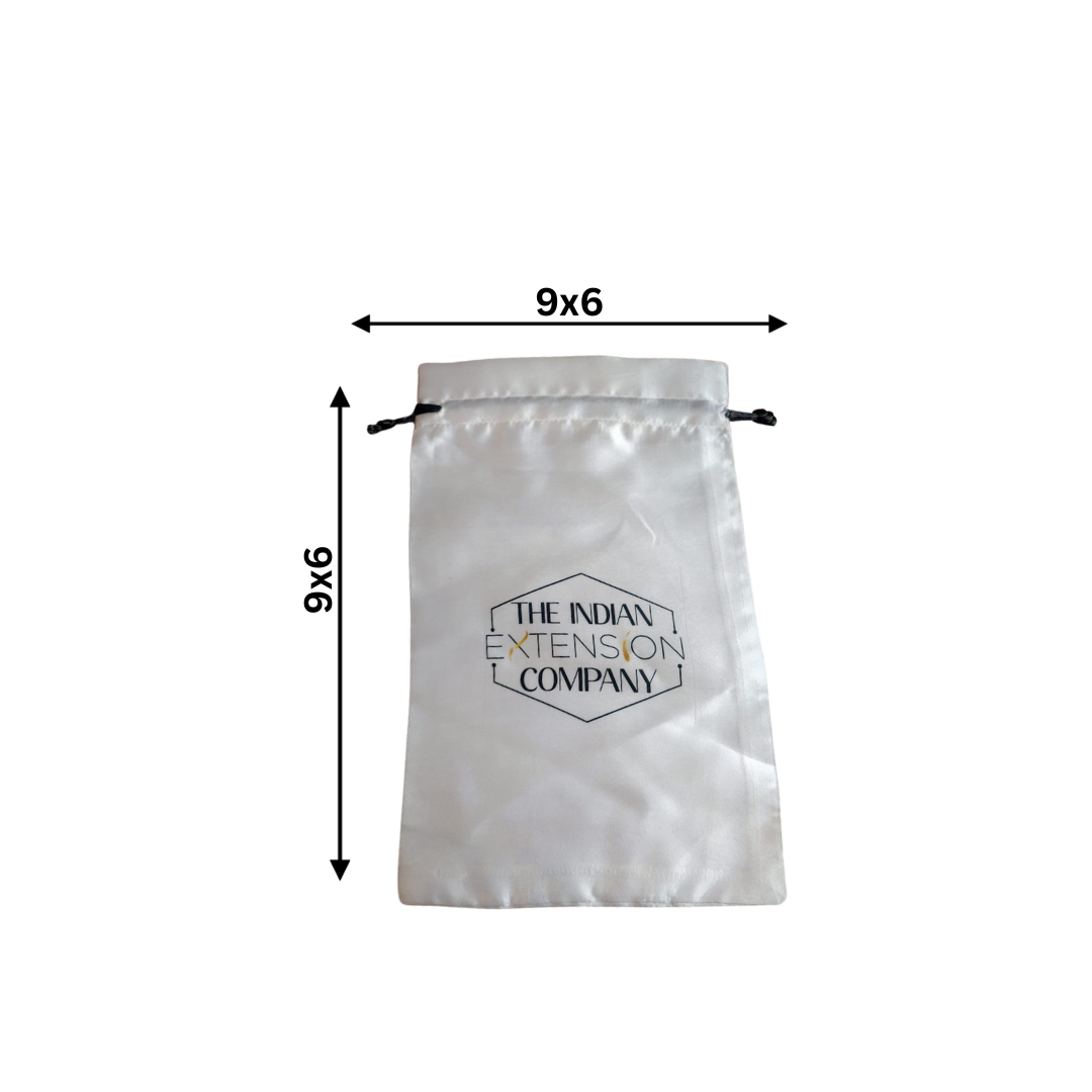 White Satin Pouch (Medium)
